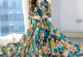 Stylish Elegant Long Gown Kurti