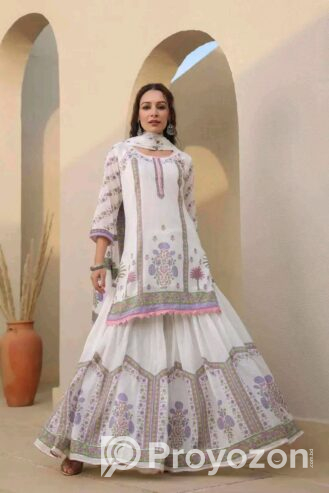 কটন ফ্যাব্রিক শারারা সেট বিক্রি করা হবে