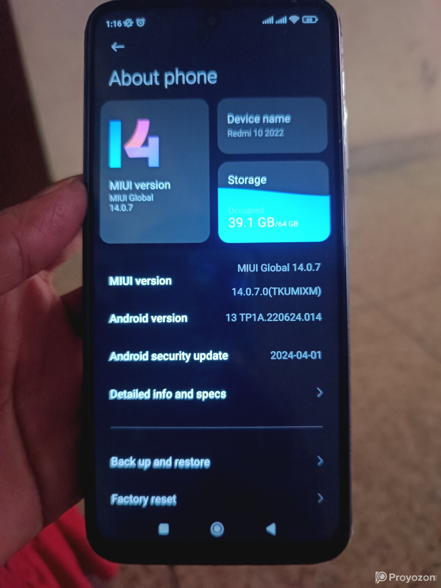 Redmi 10 prime .for sell