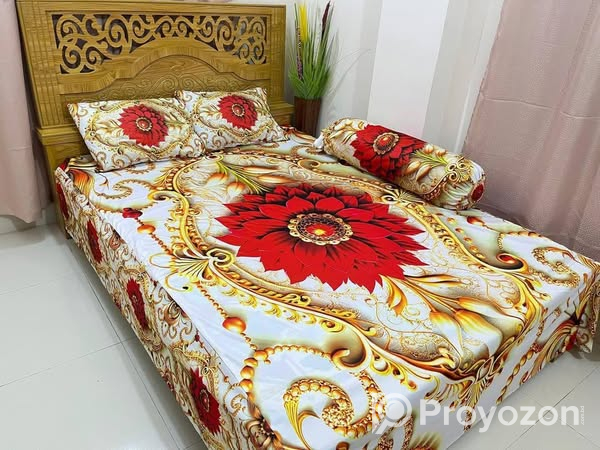 প্রিমিয়াম 3D বেডশীট চার সেট। বিক্রি করা হবে