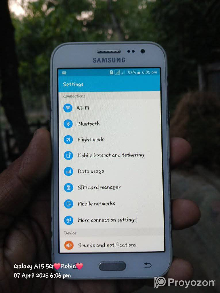 Samsung J2 fhone sell hobe