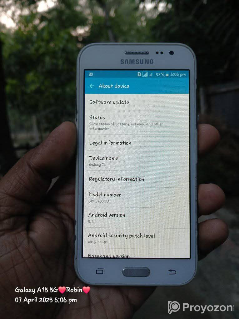 Samsung J2 fhone sell hobe