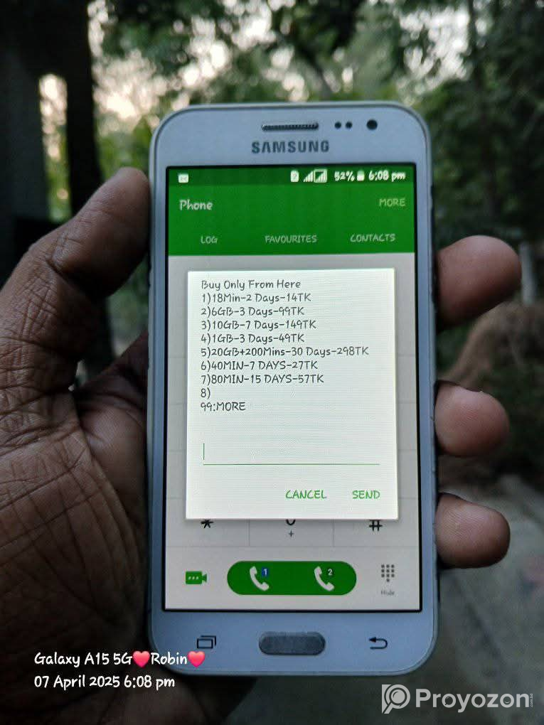 Samsung J2 fhone sell hobe