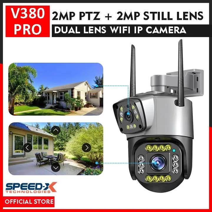 Speed-X Wireless WiFi IP Camera Dual Lens