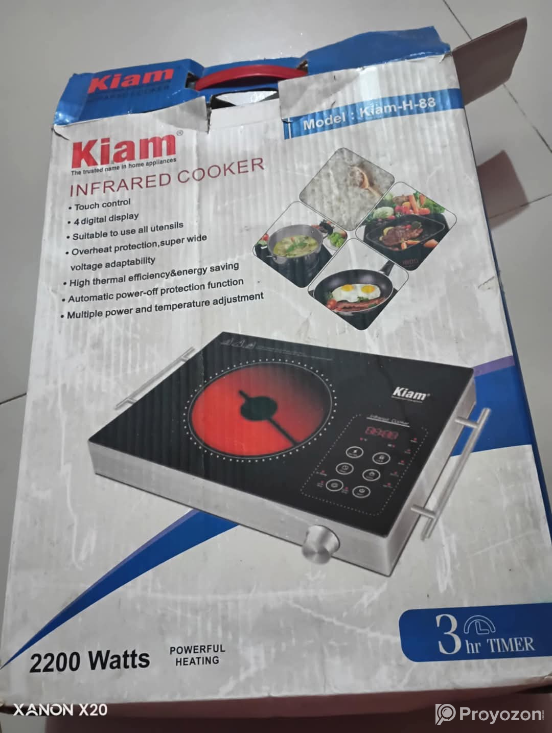 Kiam Infrared Cooker bikri kora hobe