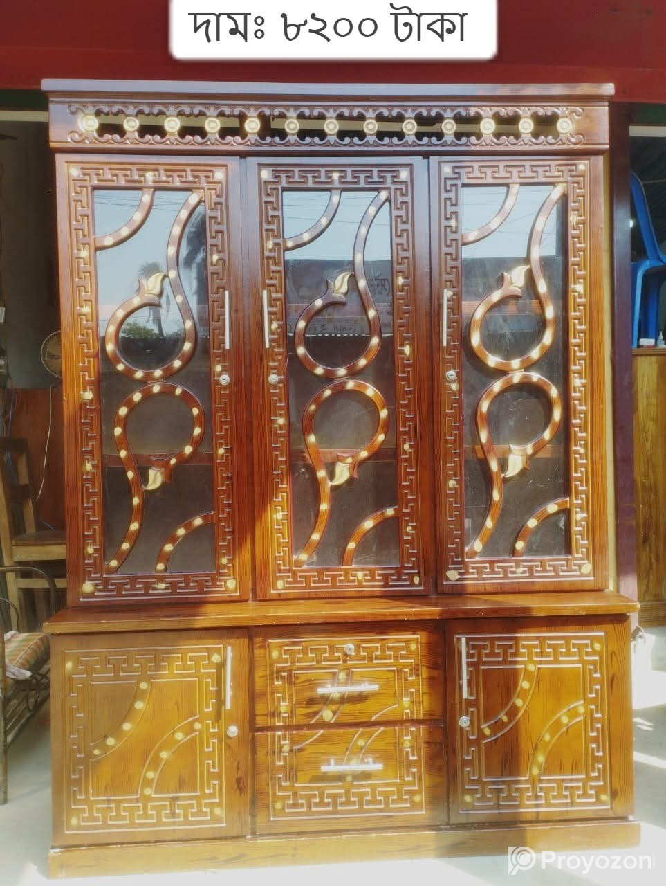 Full ফ্রেশ নতুন পার্টেক্স এর ৩ পাল্লার কেবিনেট বিক্রয় হইবে