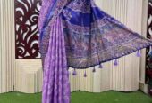ভেজিটেবল ডাই সফ্টসিল্ক বাটিক শাড়ি বিক্রি করা হবে।