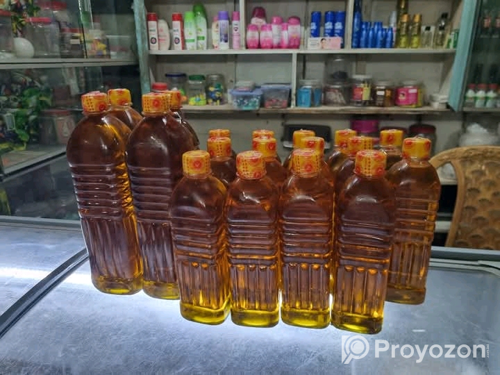 কাঠের ঘানিতে ভাঙ্গানো খাঁটি সরিষার তেল বিক্রি করা হবে।