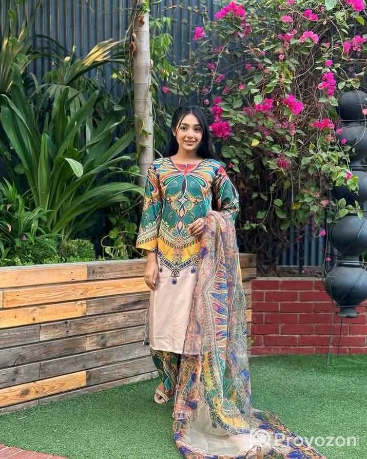 Digital Print Three Piece sell kora hbe.