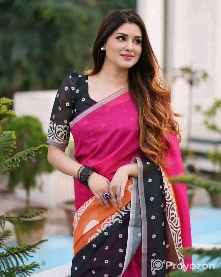 Digital Print Sharee with Blouse