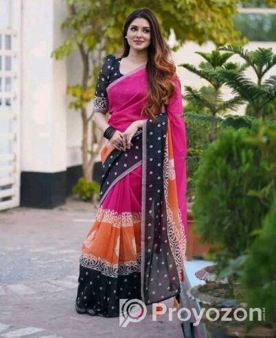 Digital Print Sharee with Blouse
