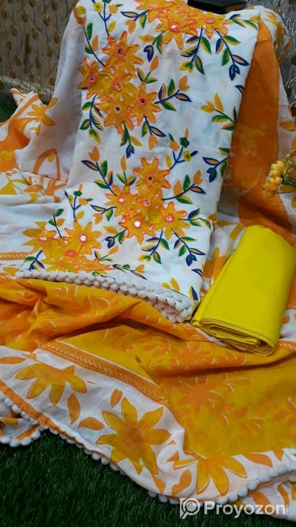 সুতি থ্রি পিস বিক্রি করা হবে।