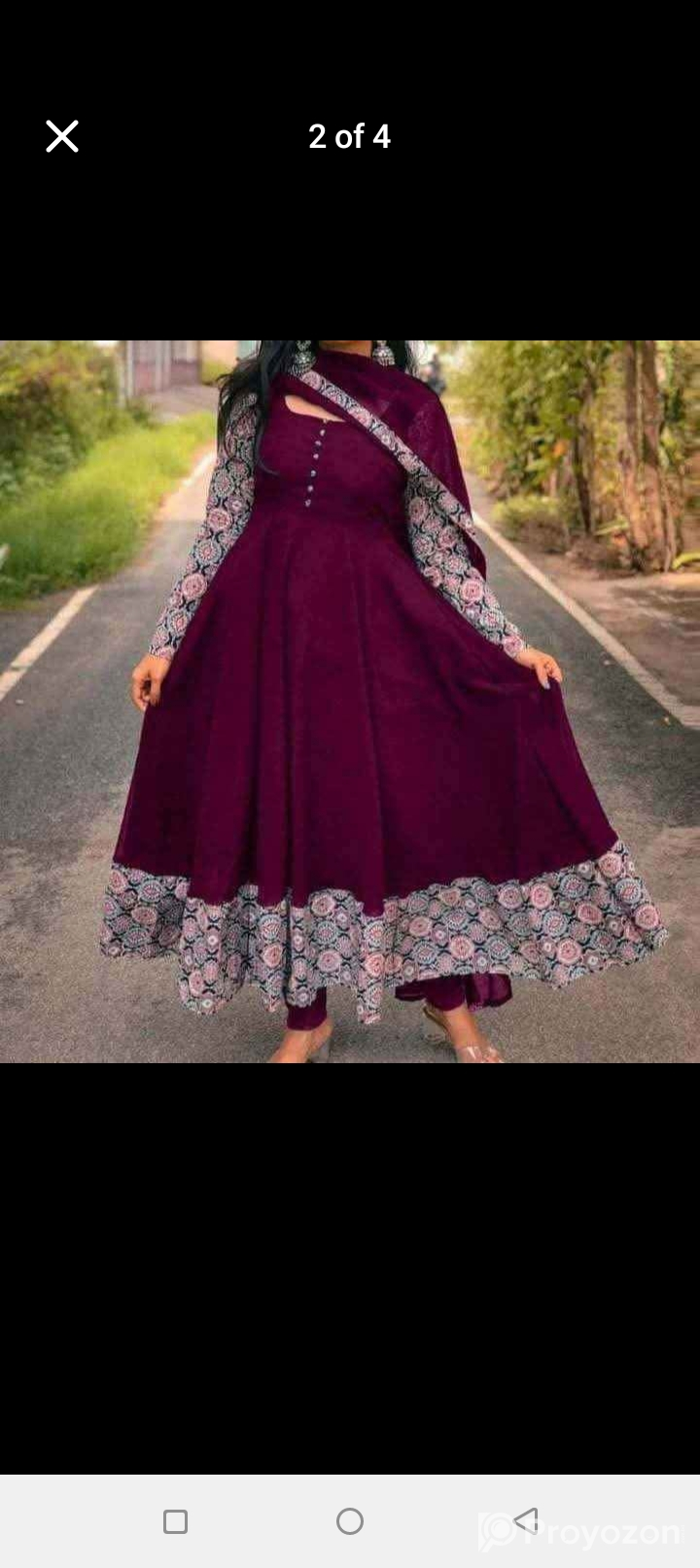 গ্রাউন (3pis) বডি সাইজ : ৩৮/৪২/৪৪