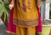 Sequence Embroidery Three Piece