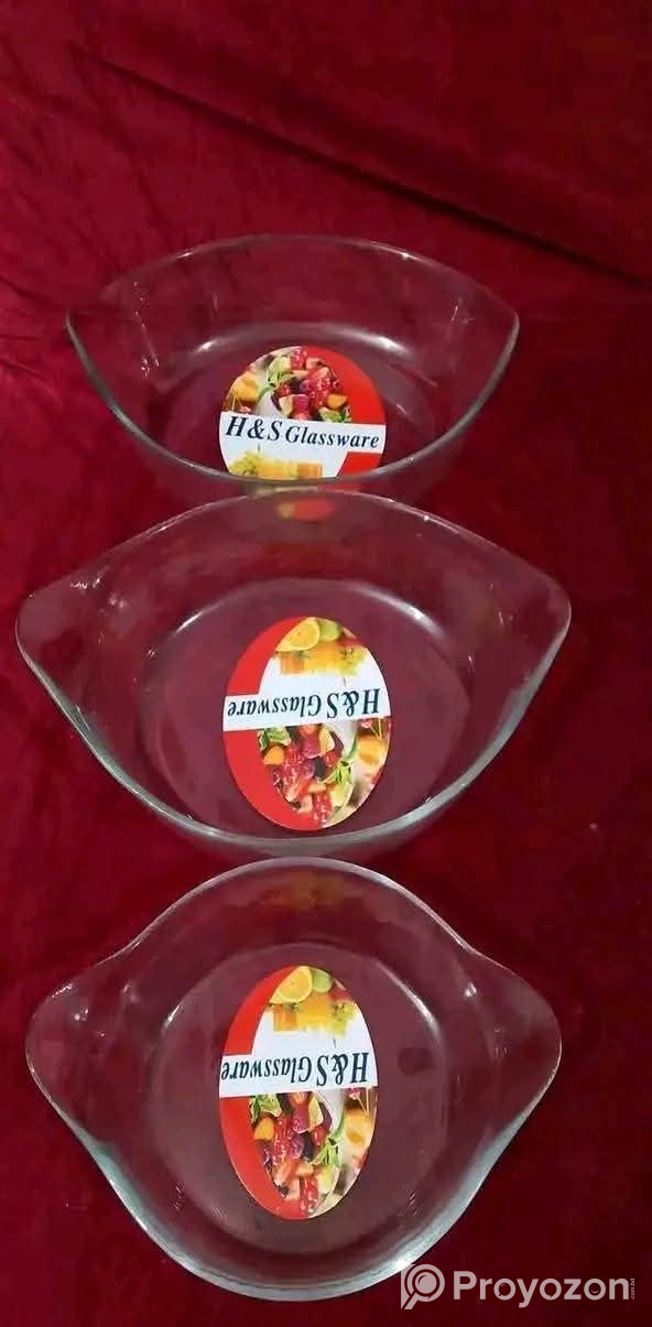 ৩ পিস সারভিং ডিশ