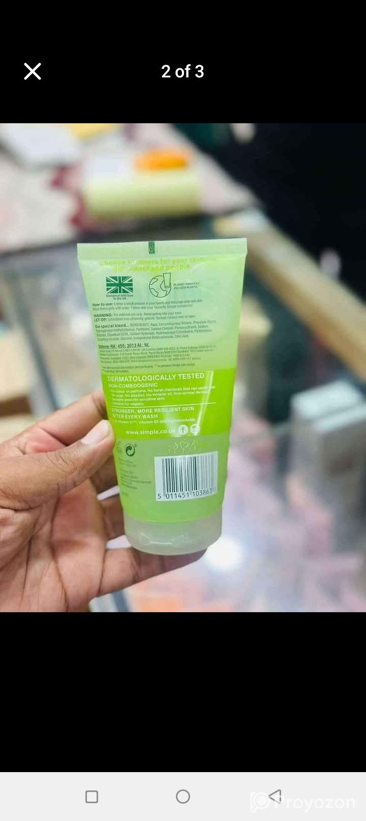 Simple refreshing Face Wash স্কিনের জন্য পারফেক্ট।