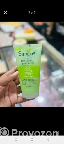 Simple refreshing Face Wash স্কিনের জন্য পারফেক্ট।
