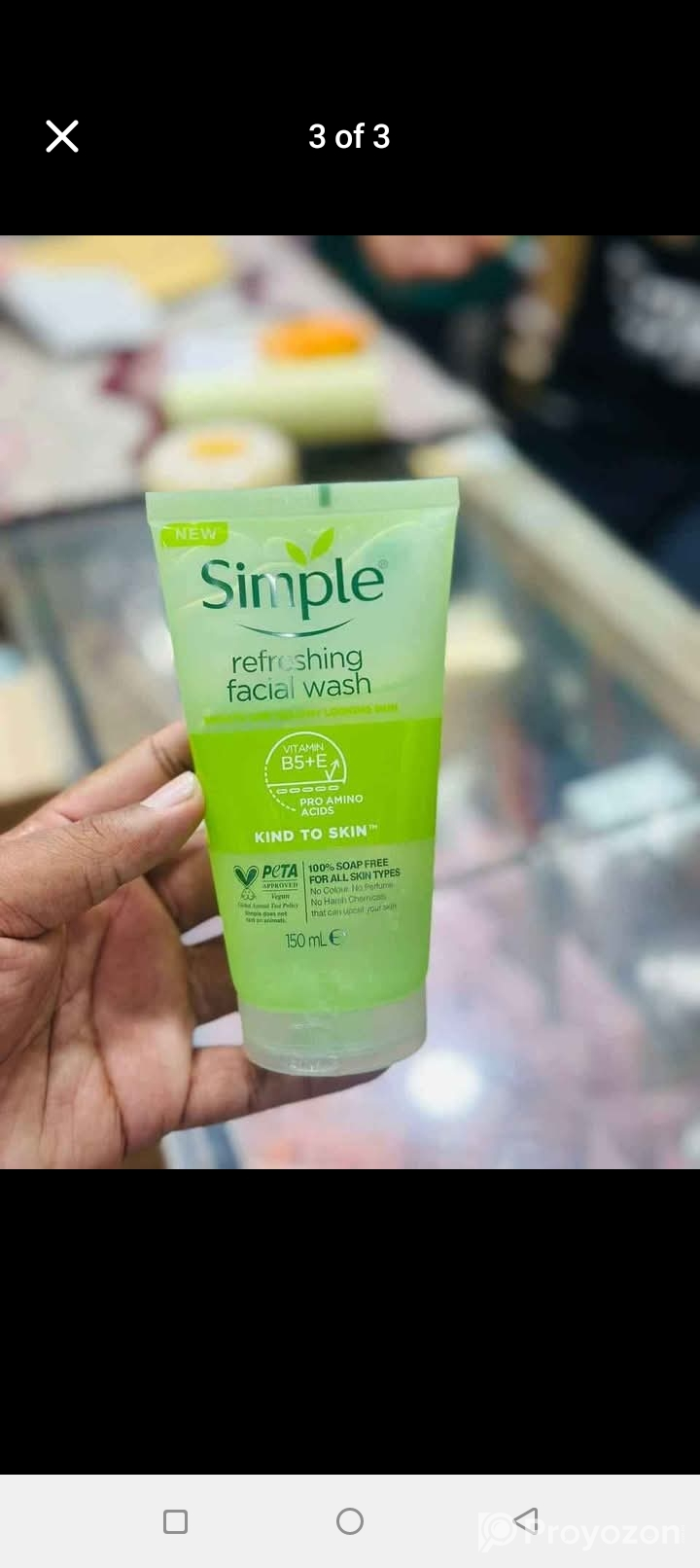 Simple refreshing Face Wash স্কিনের জন্য পারফেক্ট।