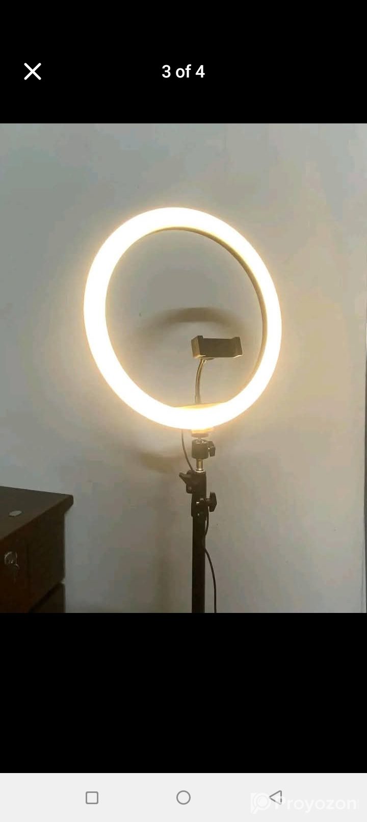 RING FILL Light+Stand Full setup