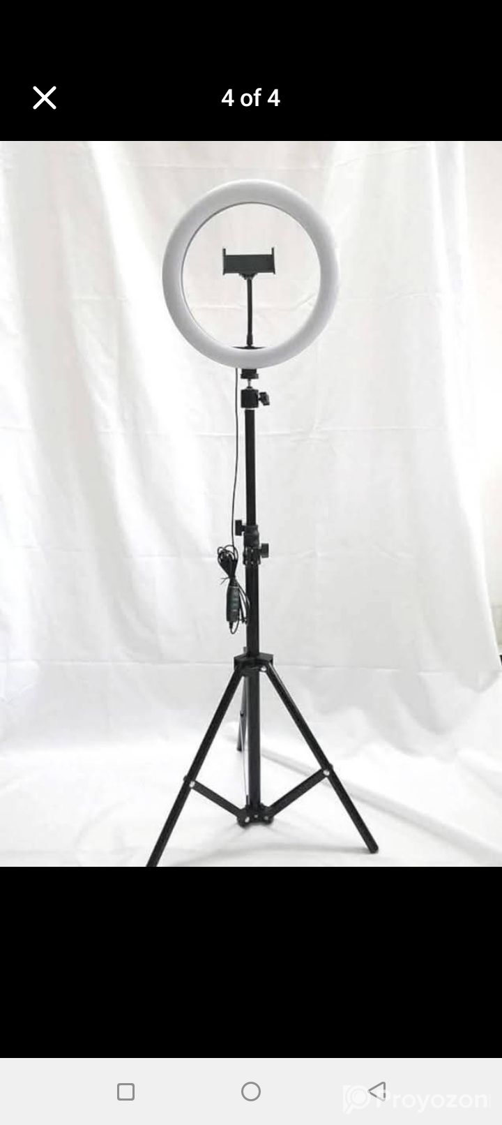 RING FILL Light+Stand Full setup