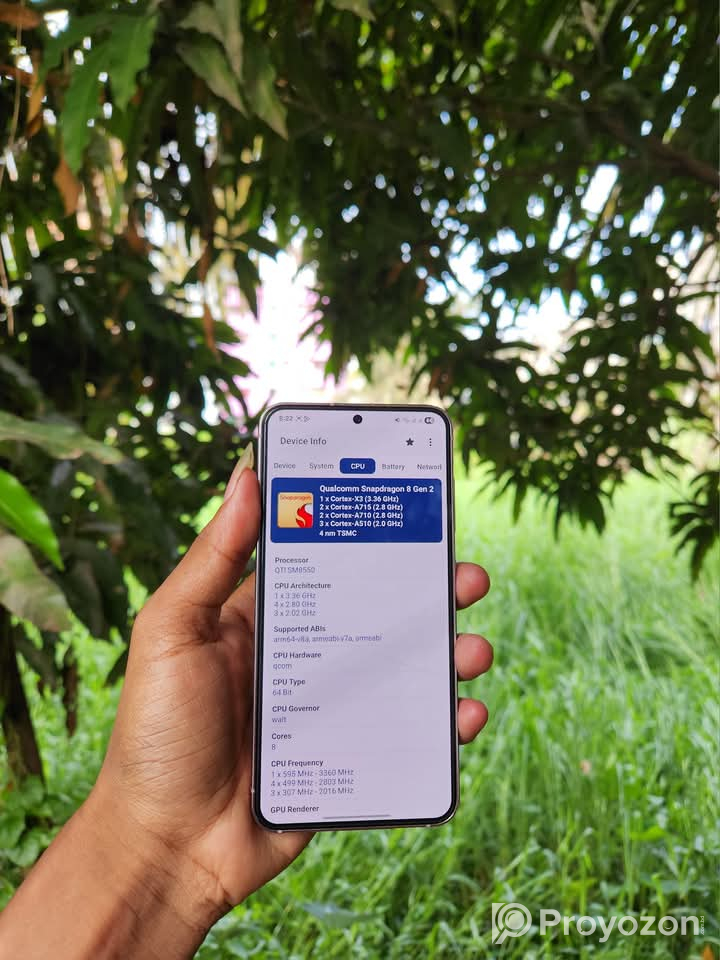 Samsung S23 Ram :8 GB Rom: 256 GB