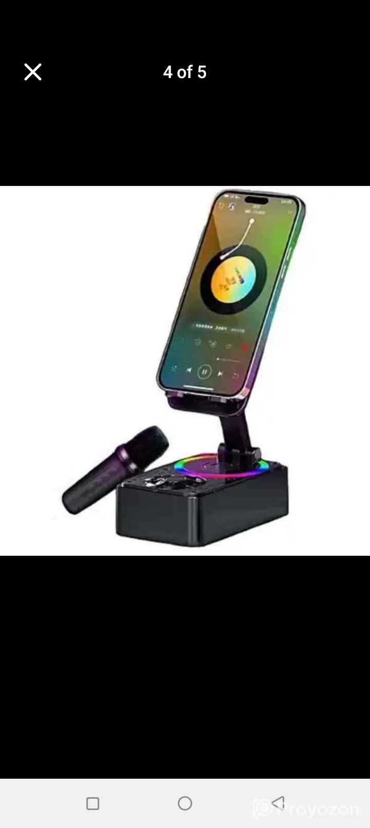K98 Rotating Foldable Stand with Bluetooth Speake