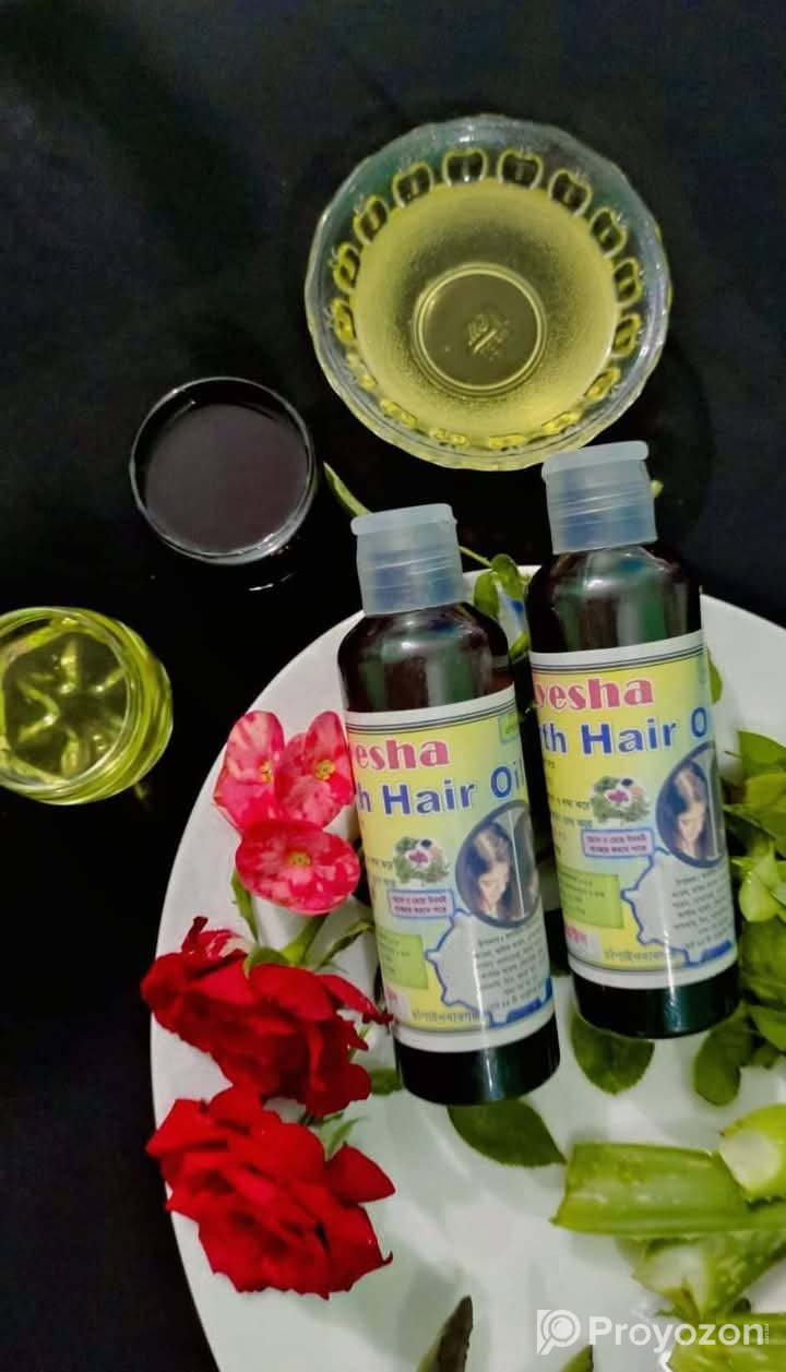 অর্গানিক হেয়ার অয়েল টি সম্পূর্ণ প্রাকৃতিক উপাদানে তৈরি,