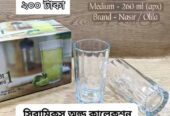 ৬ পিছ কাচের গ্লাস