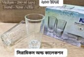 ৬ পিছ কাচের গ্লাস