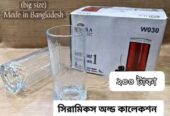 ৬ পিছ কাচের গ্লাস