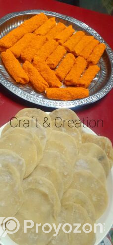 ফ্রোজেন ব্রেড ক্রাম্ব চিকেন রোল আর ডালপুরি!