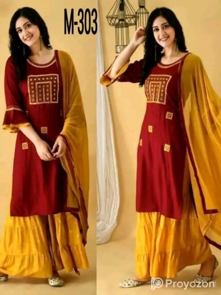 থ্রি পিস ৩ সেট ড্রেস এক সঙ্গে নিলে ১০০ টাকা ছাড়