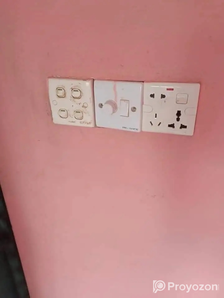 দ্বিতীয় তলা ৩ রুমের ফ্ল্যাটের এক রুম ভাড়া হবে