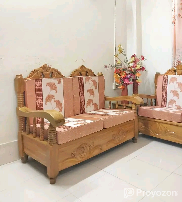 আকাশি কাঠের সোফা সেট বিক্রি করা হবে