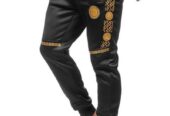 Black Cargo Stripe Sweatpants Joggers . For sell