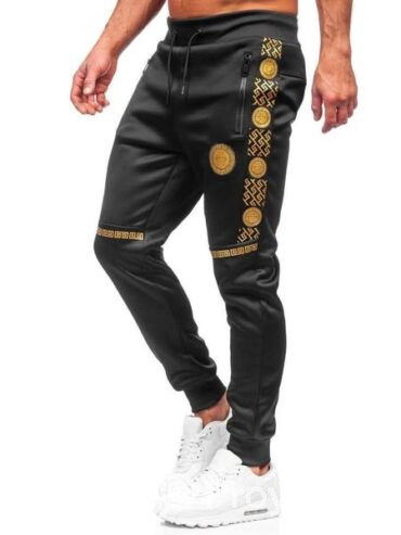 Black Cargo Stripe Sweatpants Joggers . For sell