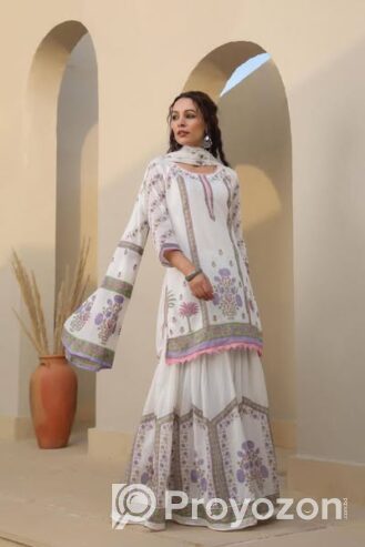 শারারা থ্রিপিস সেট . বিক্রি করা হবে
