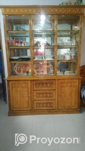 সেগুন কাঠের শোকেস বিক্রি করা হবে