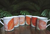 Eco Printed Ceramic Mug ( 1 Set )
