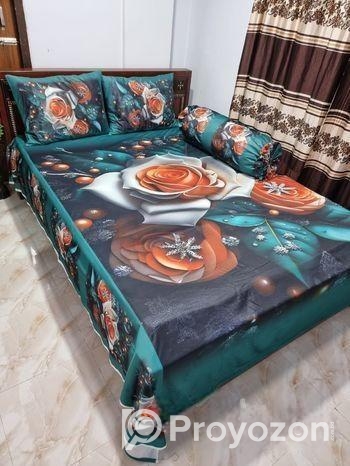 Premium 3D Bedsheet Four Piece Set