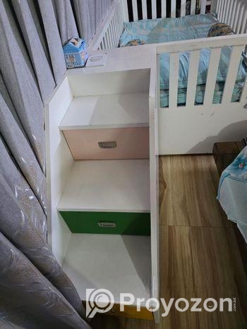Baby Bed (2 Mattresses) with side stairs