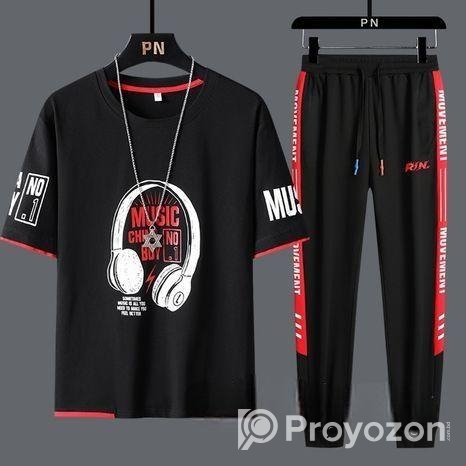Mas T-Shirt & Full Pant Set