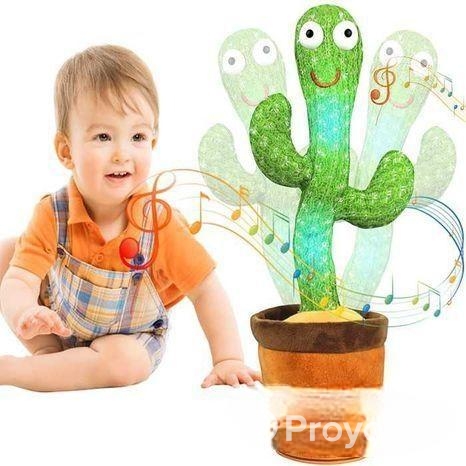 HelloKimi Singing Dancing Cactus Plush Toy for Kids Recharge
