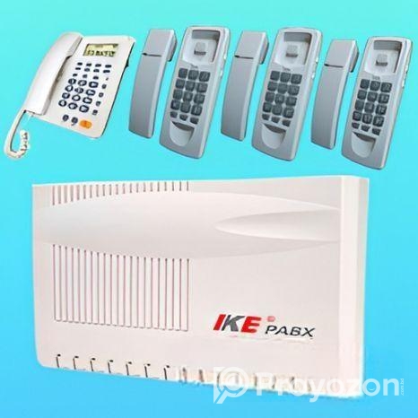 IKE PABX 8-Port 4-Telephone Complete Package Set