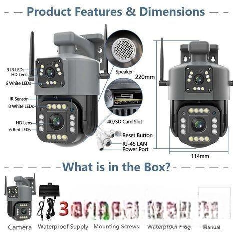 Camera Wifi Wireless 2mp + HD Outdoor