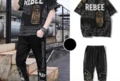 Drop Shoulder Mash T-shirt And Trouser