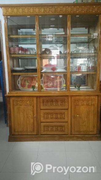 সেগুন কাঠের শোকেস বিক্রি করা হবে