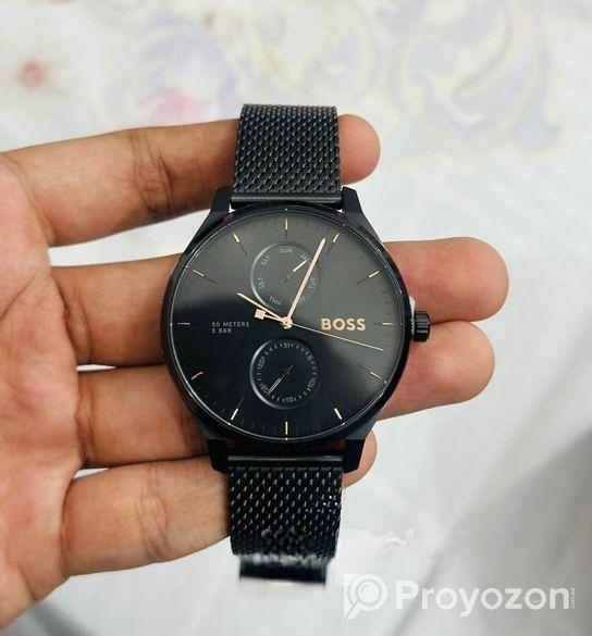 Brand New Boss watch with mesh bracelet