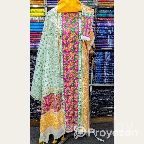 High Qualitiey Cotton Printed Three Piece