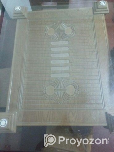কাঠের ৪ চেয়ার গ্লাস ডাইনিং